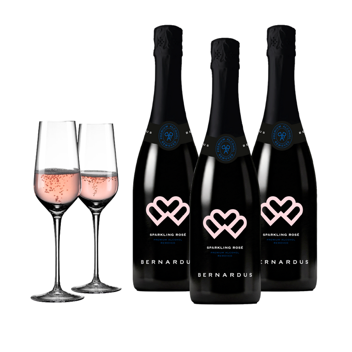 Bernardus Sparkling Rosé Set Alcoholvrij 0.0