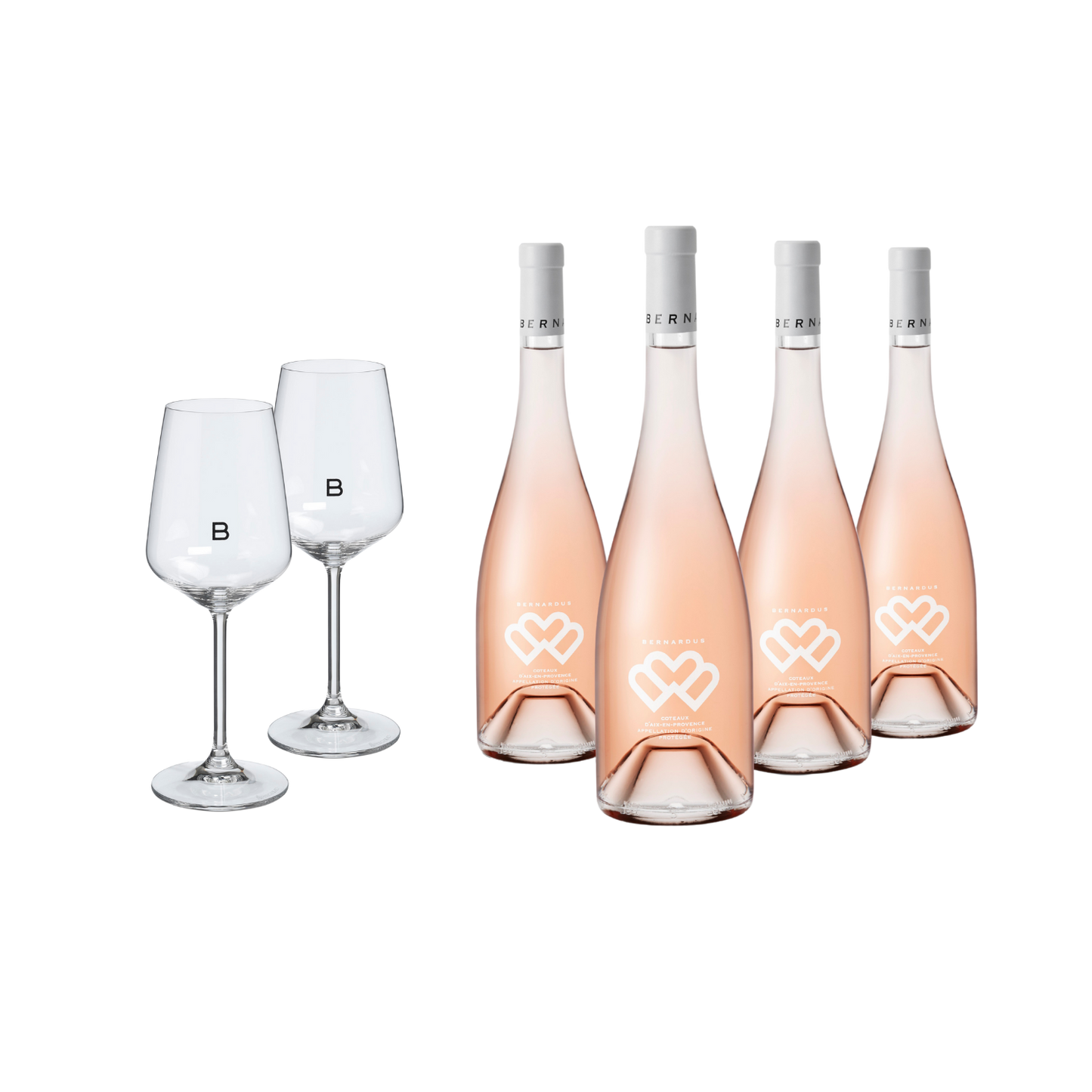 Rosé Set + Glazen